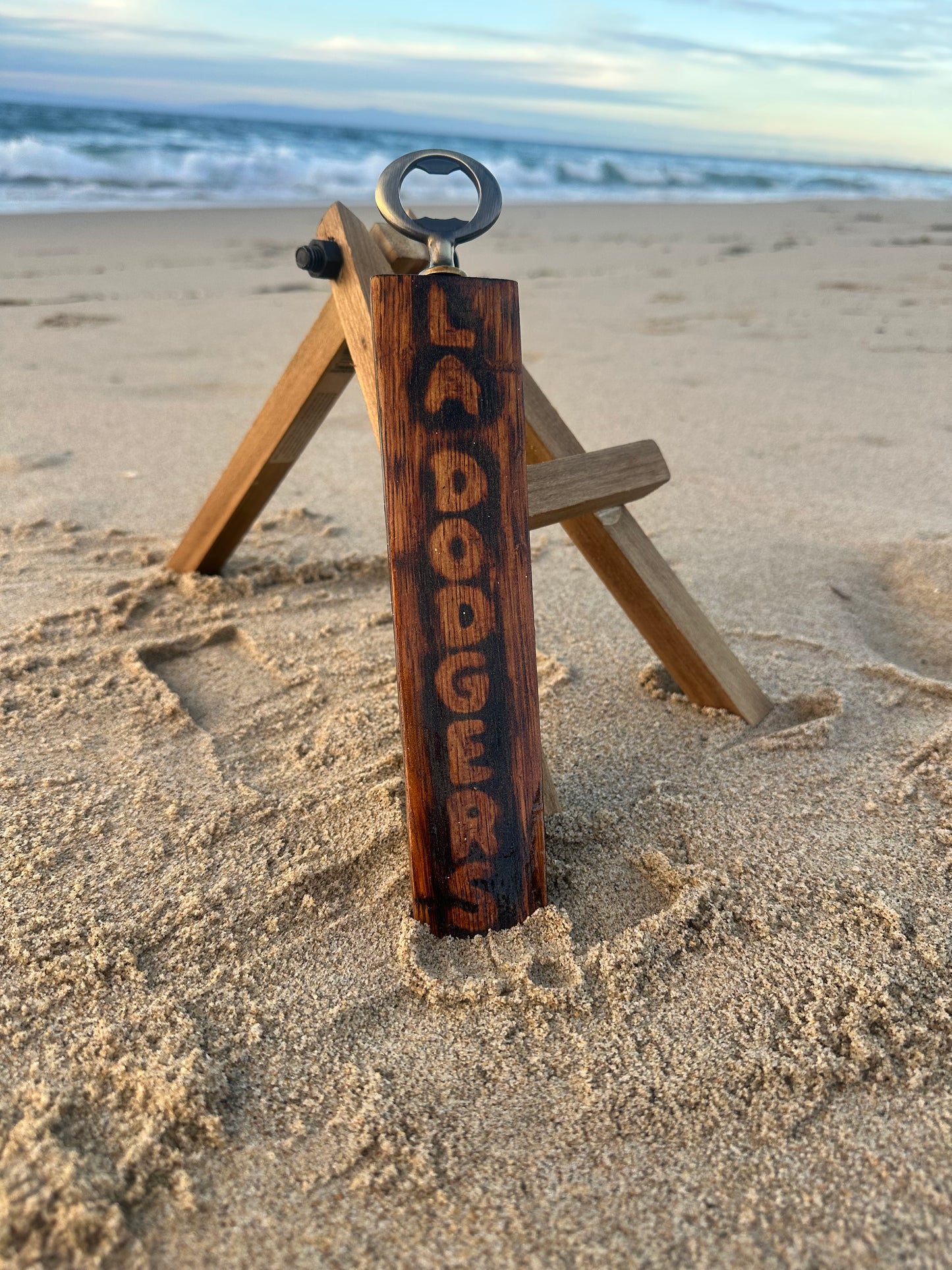 Handmade Bottle Opener LA DODGERS From Reclaimed Wood
