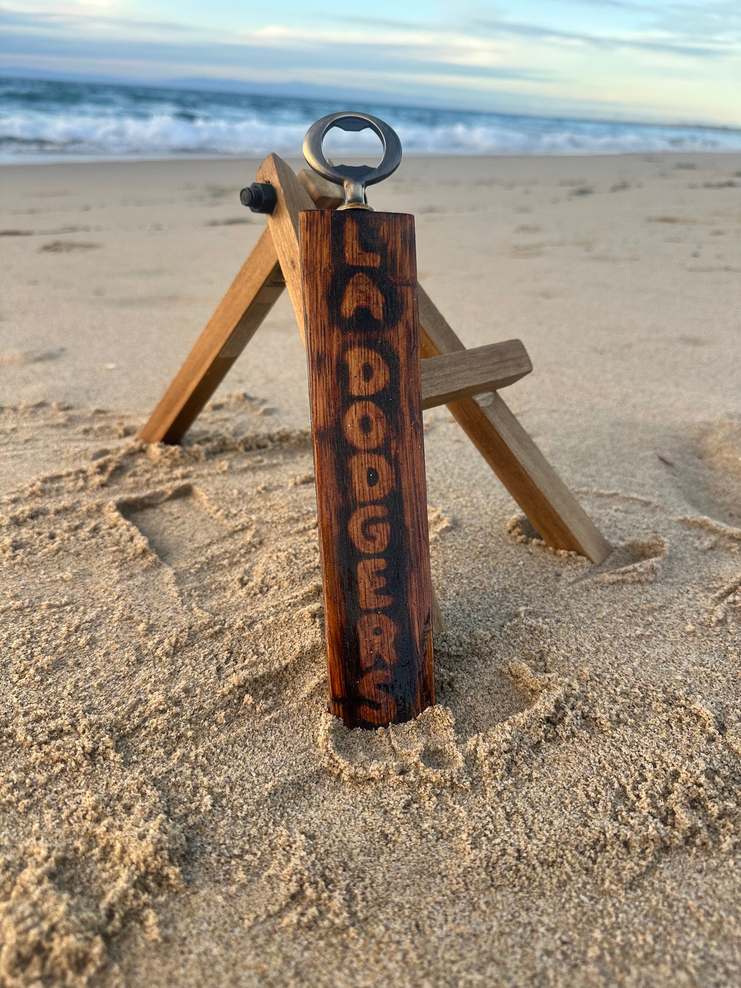 Handmade Bottle Opener LA DODGERS From Reclaimed Wood