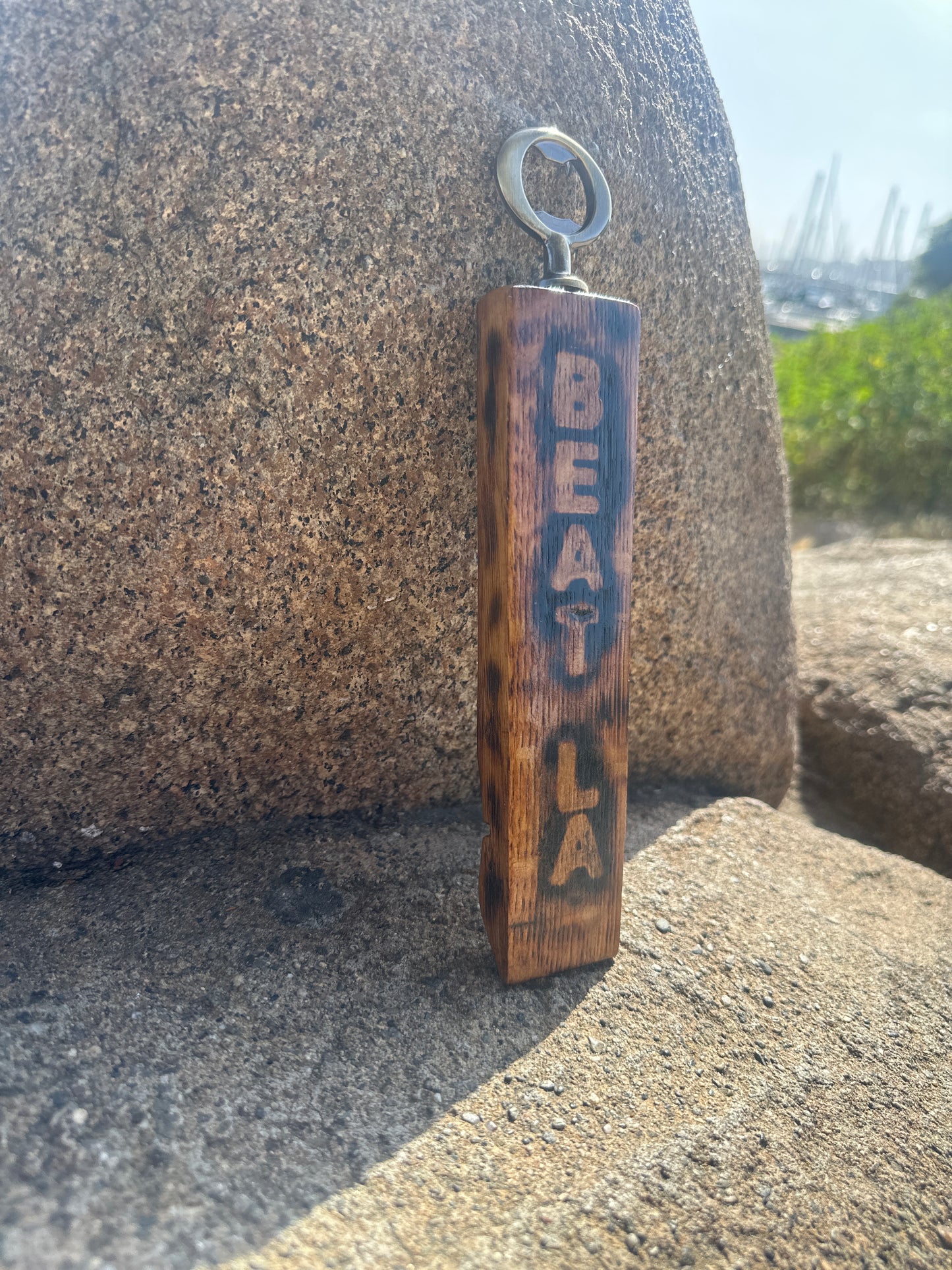 Beat LA Bottle Cap Opener Handmade From Reclaimed Wood